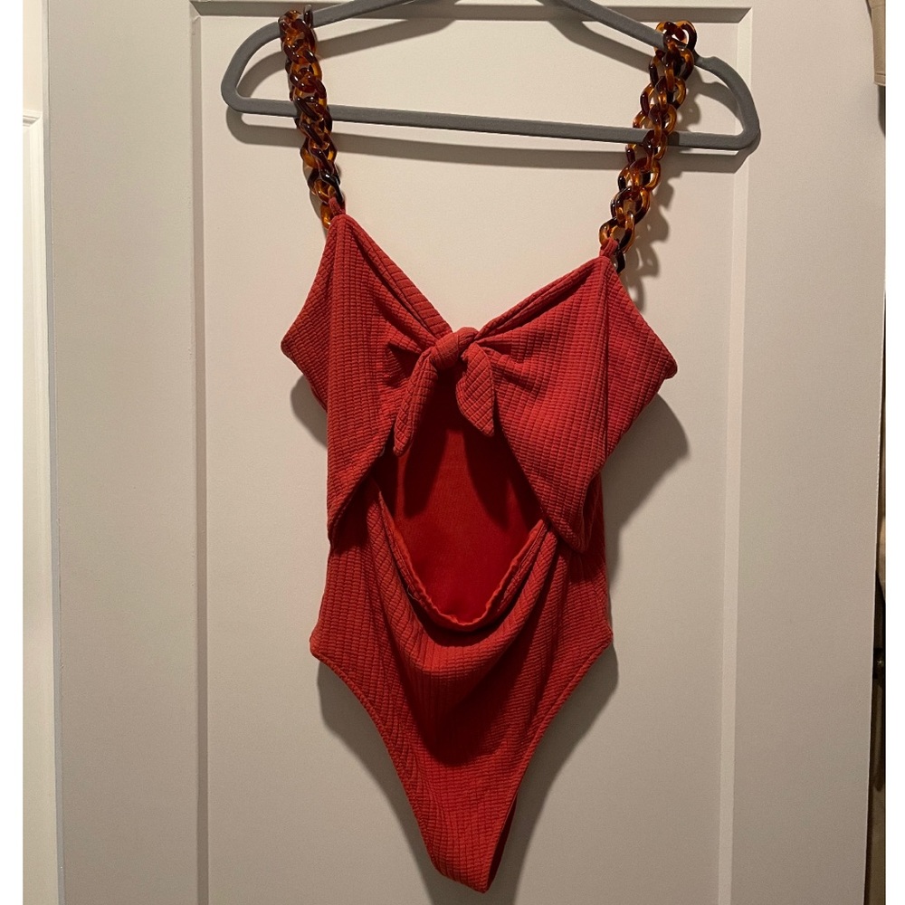 Revolve Privacy Please Glendon Rust Tie Front Tor… - image 4